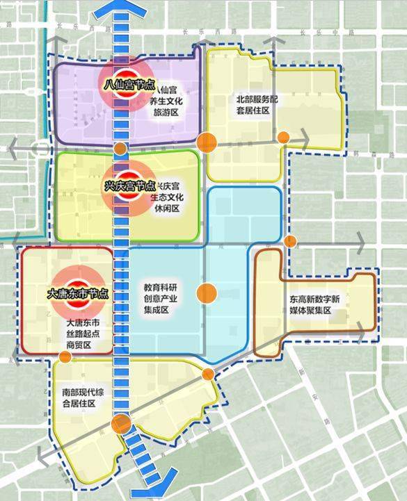 区域概念设计曝光,大唐东市揭幕