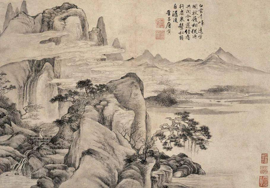 看看他的山水画_唐寅