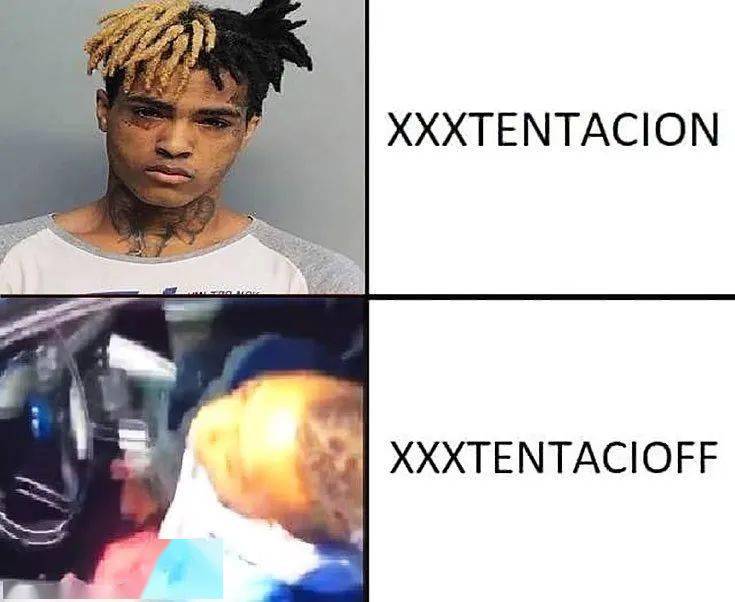 这是xxxtentacion的专辑《yung bratz》,专辑封面是他暴打一个男子的
