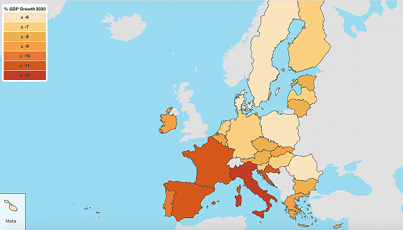 欧盟国GDP_欧盟人均gdp地图