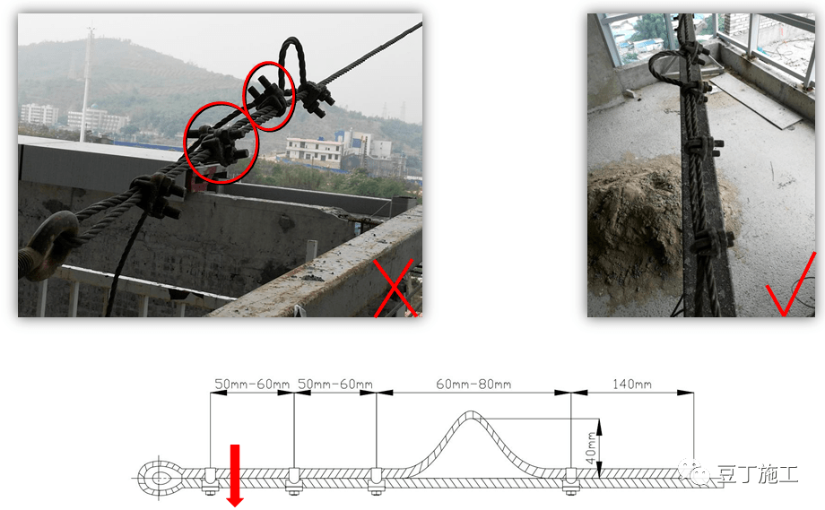 九,钢丝绳卡扣间距