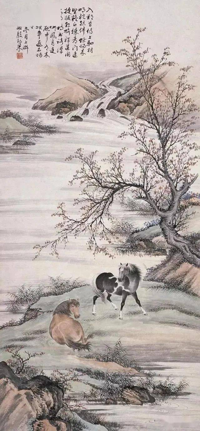 名品视界殷梓湘画马作品欣赏