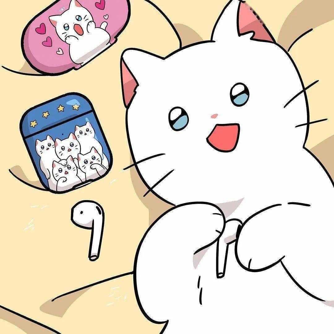 萌宠插画|猫猫真的是太可爱了,想抱着摸摸它