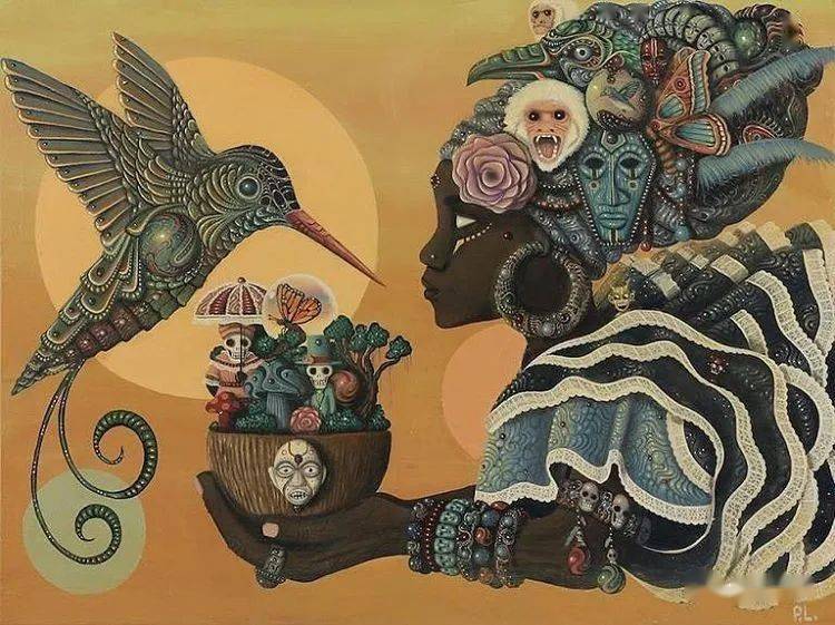 牙买加艺术大师的非洲神话图腾