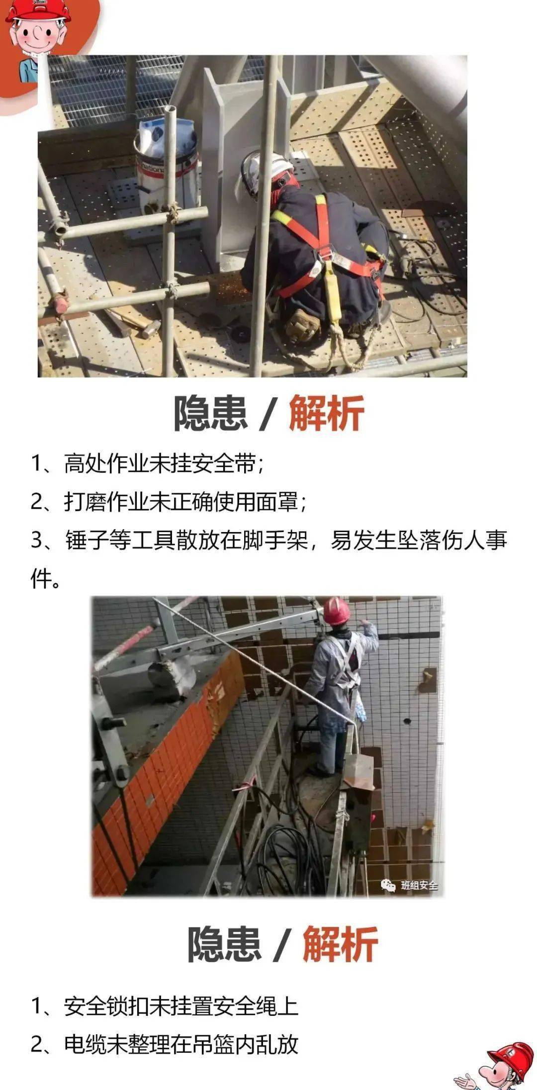 安全到家100张现场隐患图现场隐患这样查