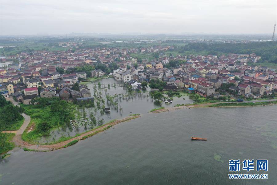 江苏南京:石臼湖水位持续上涨