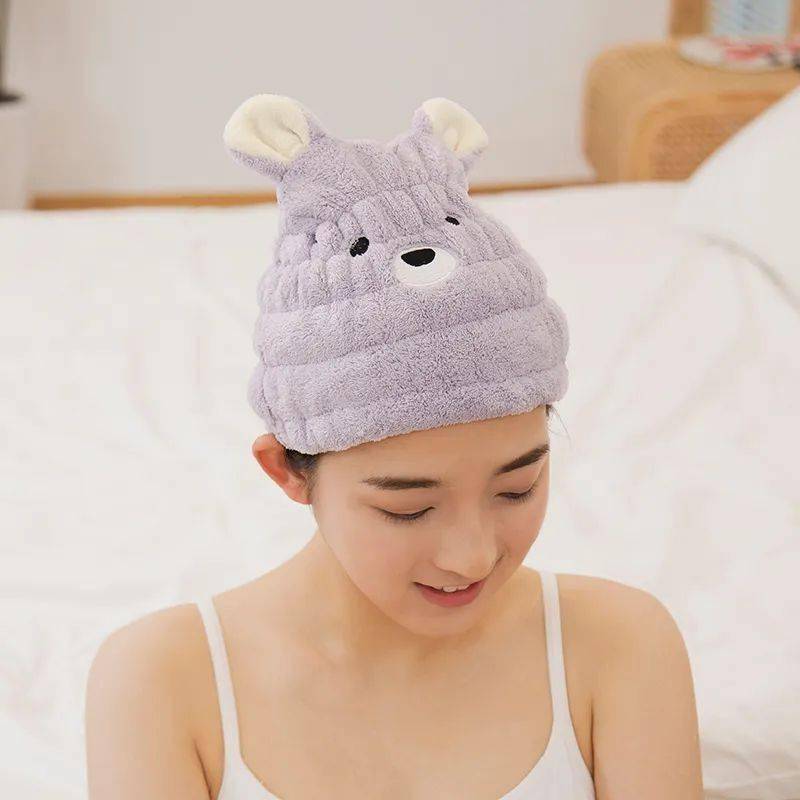 成人款|一顶“会喝水”的干发帽,头发不吹也能干!限时39元买一赠一,快抢!