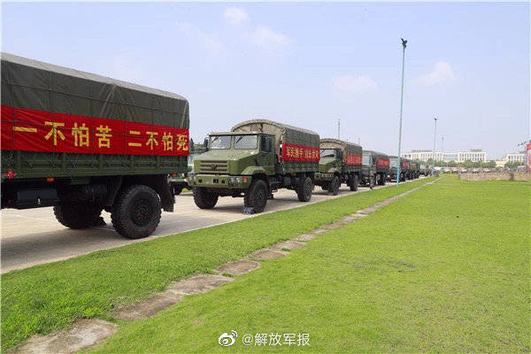 王家坝|第71集团军某旅挺进王家坝