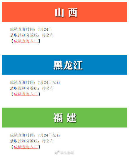 入口|戳这里！2020高考查分入口 都帮你整理好了