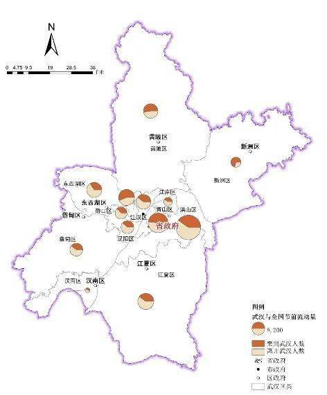 大数据揭秘武汉与全国主要城市之间的区域联系水平丨城市数据派