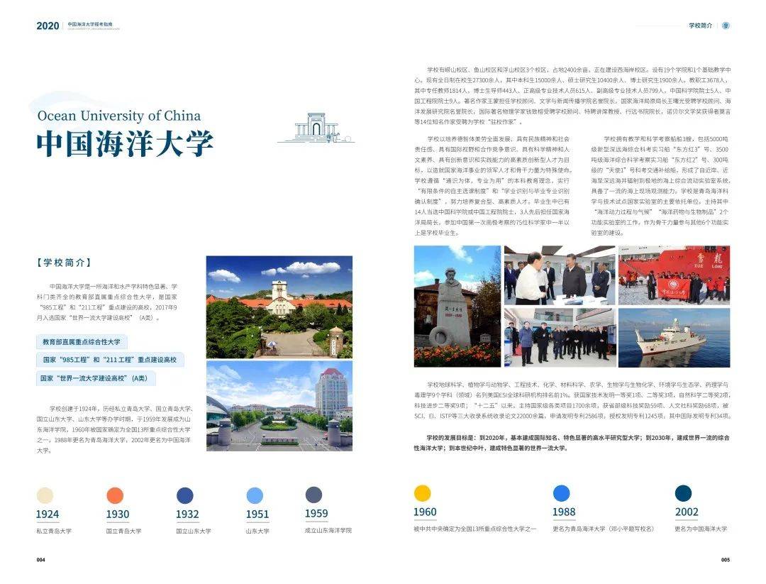 中国海|招生季 | 中国海洋大学“拍了拍”你招生简章了解一下
