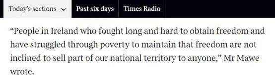 泰晤士报|“港独”分子欲在爱尔兰买地“建城”，但爱尔兰并不傻