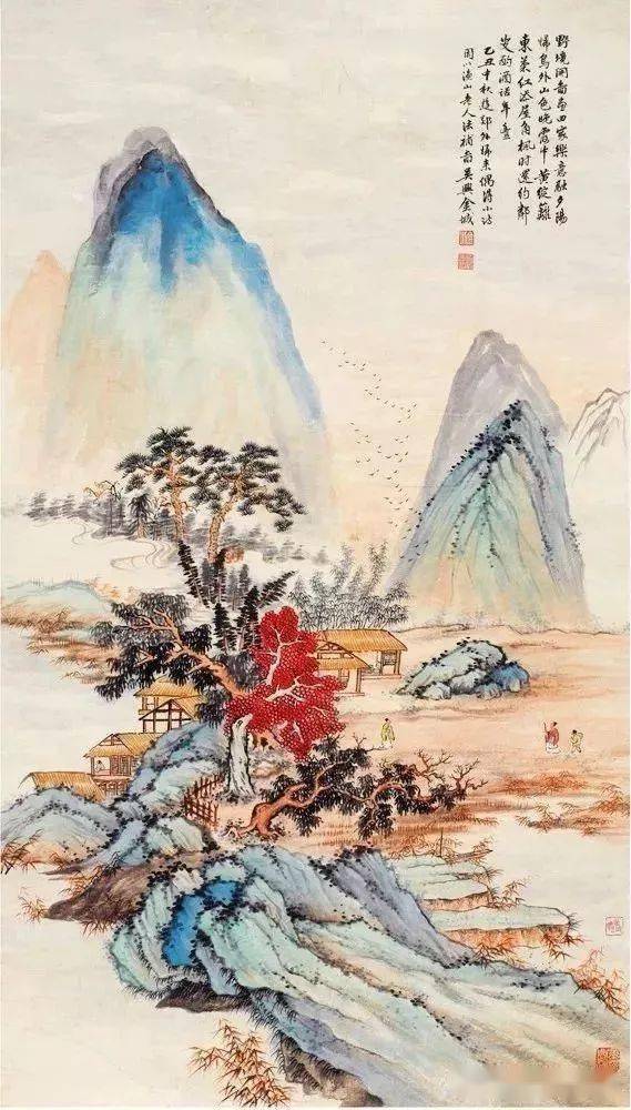 北樓金城 山水畫 唤醒心灵的山水画，跟随笔墨漫游！