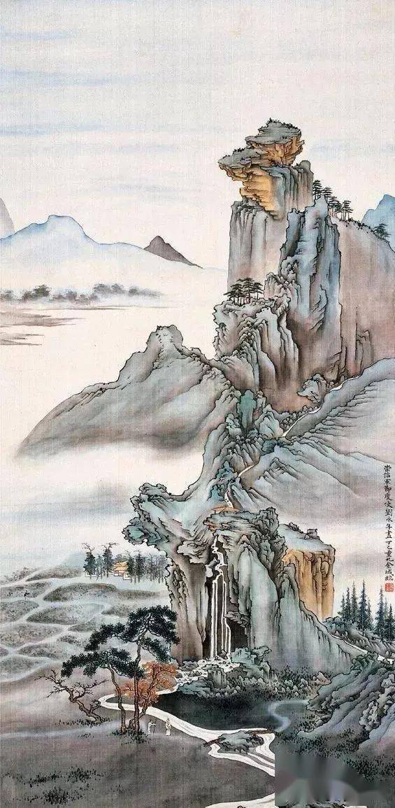 北樓金城 山水畫