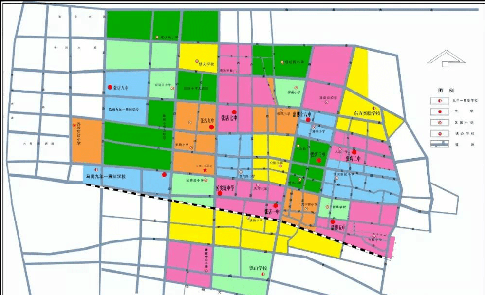 2020年淄博新区规划图,淄博新区2020规划 新校齐润小学……2020年淄博主城区学区划片