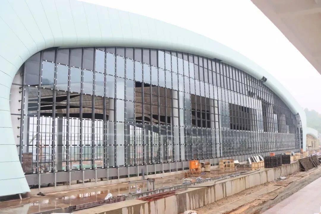 龙泉站是衢宁铁路新建最大火车站建设已进入全面收尾阶段啦