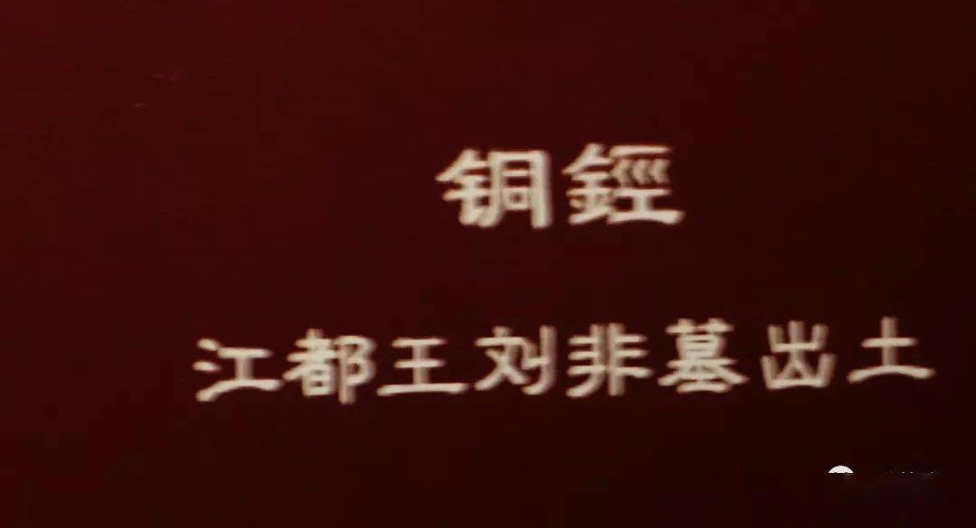 江都王刘非墓葬出土