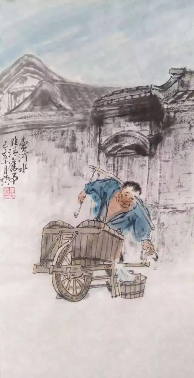 满满的回忆,画中的"老临清"街景