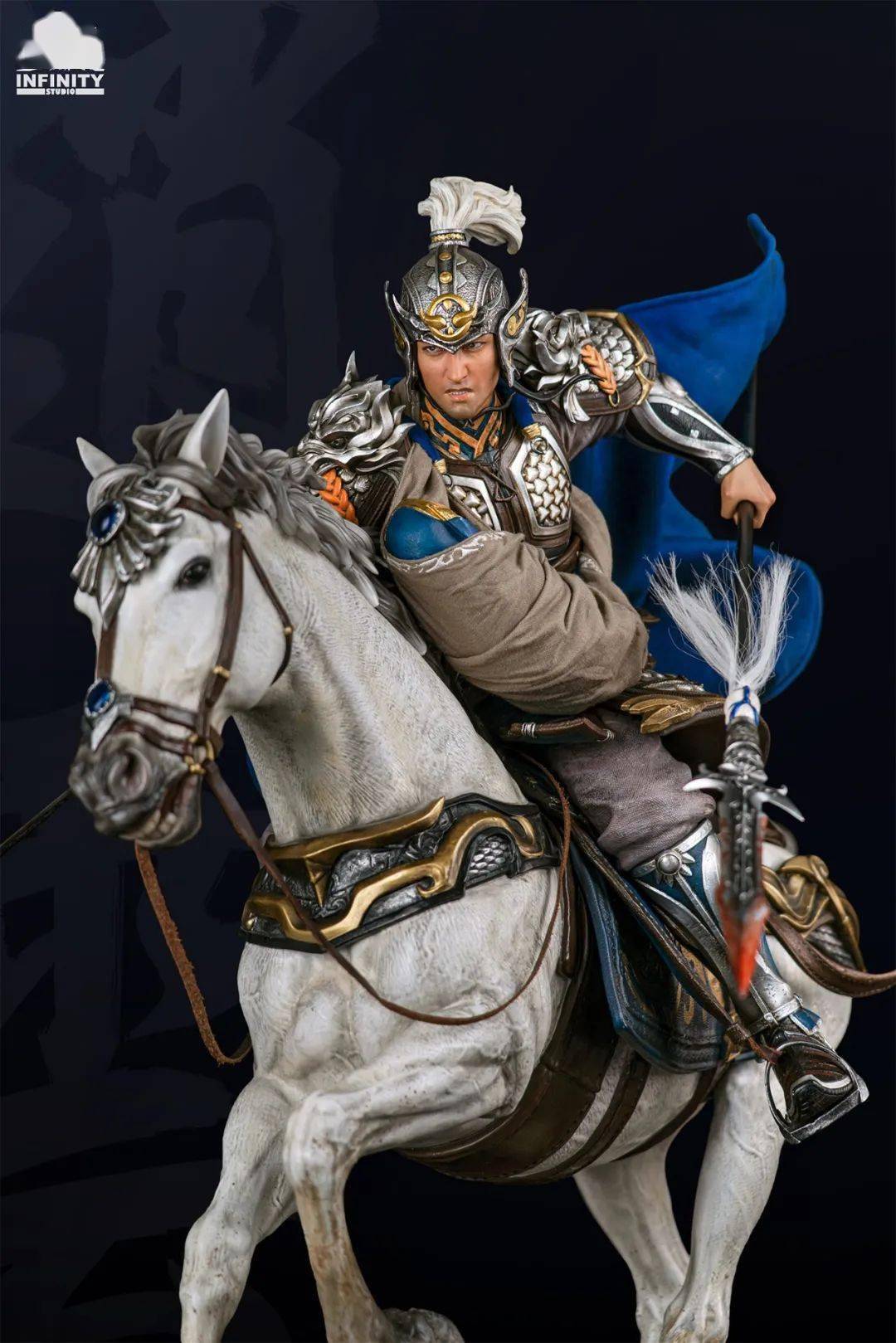 开天工作室:开天三国五虎之骠骑赵云雕像