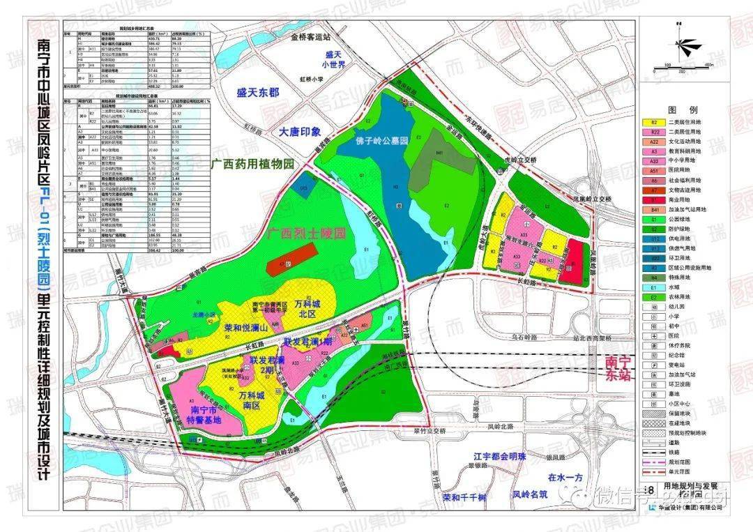 广西烈士陵园,佛子岭公墓园以及部分公园和防护绿地,占了整个规划