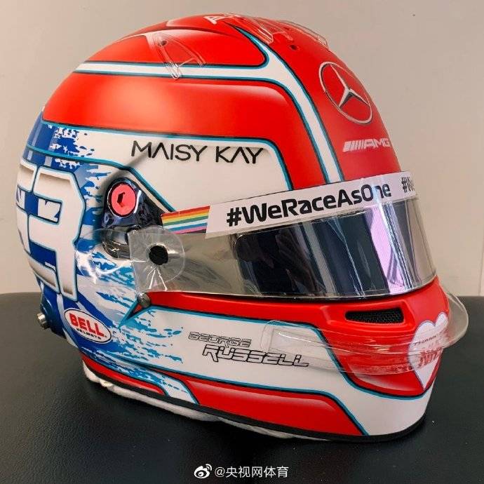 拉塞尔|致敬抗疫工作者！拉塞尔公布英国大奖赛头盔涂装