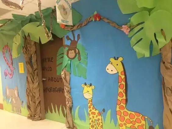 超有趣的幼儿园开学环创布置(各区角,门,窗等),不收藏