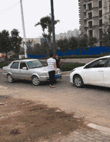搞笑动态趣图gif:大黄在收鱼了