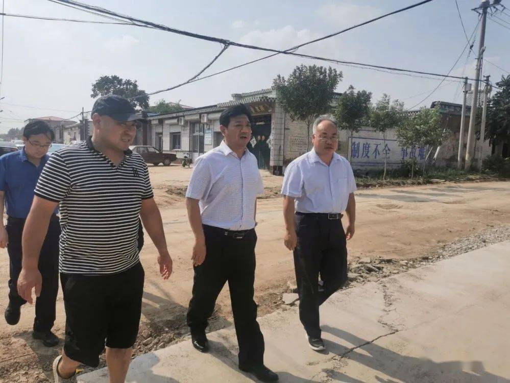 任丘市市长李春同志 到北汉乡就当前重点工作进行调研