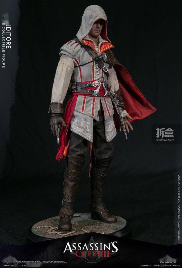 damtoys 1/6 刺客信条ii 艾吉奥 ezio 可动人偶