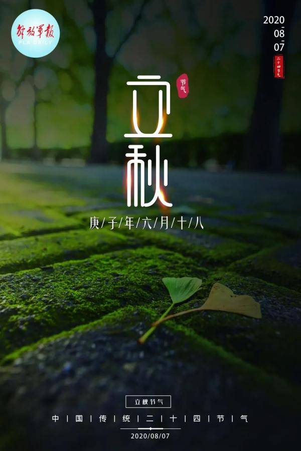 夏渐|海报 | 今日立秋