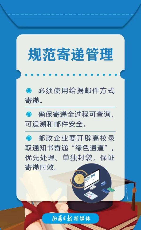 通知书|海报丨录取通知书如何寄递？ 关键五点要记牢