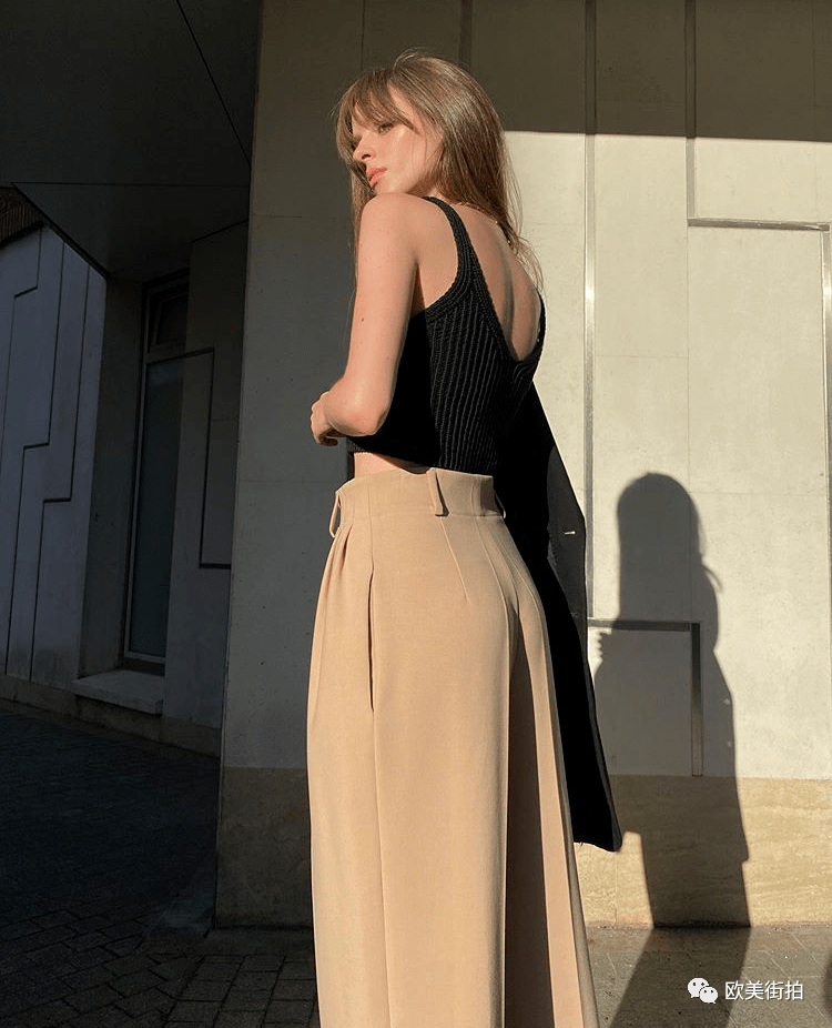 look|背心+西裤，超A气场！