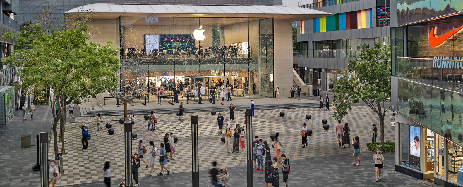 apple store,apple store门店 全国第一家apple store重装开业,充满京味的苹果你爱了吗