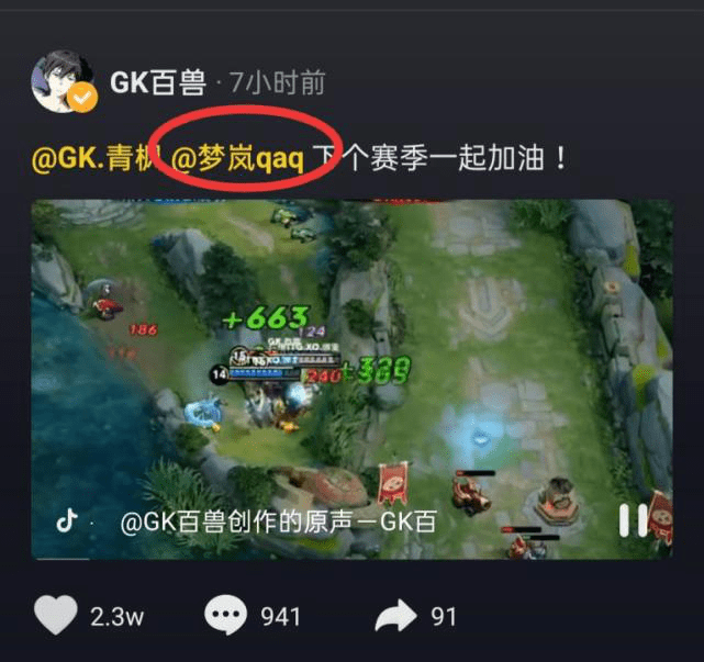 王者荣耀:gk核心选手鹏鹏竟被主播梦岚取代,怪不得开始带妹?