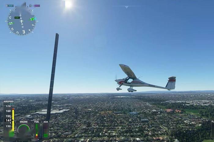 网友吐槽《微软飞行模拟》游戏中出现了一些奇怪的bug