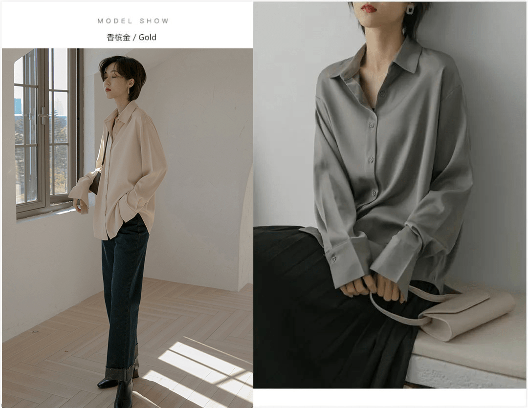 质感|初秋必备的法式复古衬衫 | 这件显瘦有质感，四季都能穿。