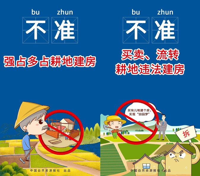 二是强占多占耕地建房,巧立名目违法占用耕地建房,违反"一户一宅"规定