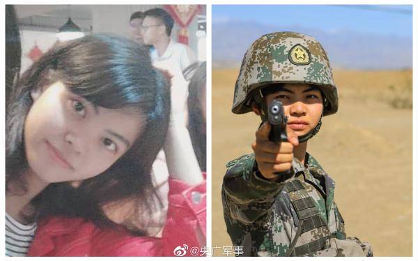 央广军事微博|女兵入伍前后对比照：有一种蜕变叫参军