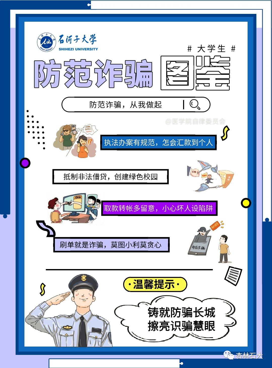学生活动 | 医学院自律委员会防诈骗海报大赛圆满结束