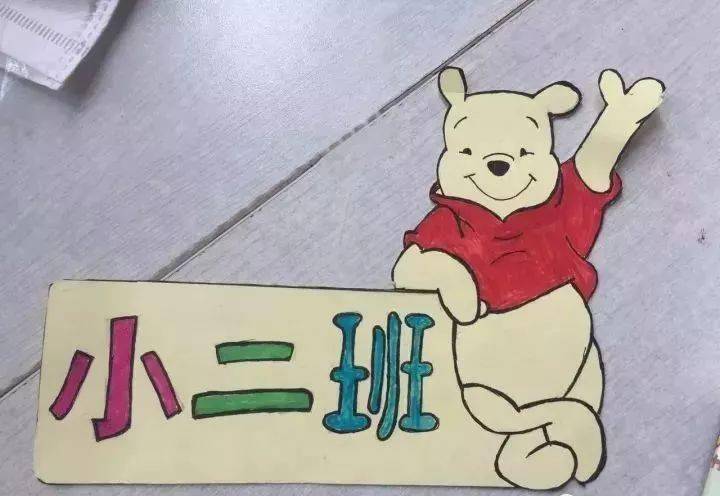 幼儿园大,中,小班创意的班牌设计