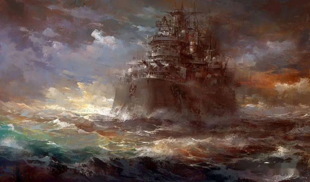 永存于画布之上的海上战争巨兽:战舰油画作品欣赏