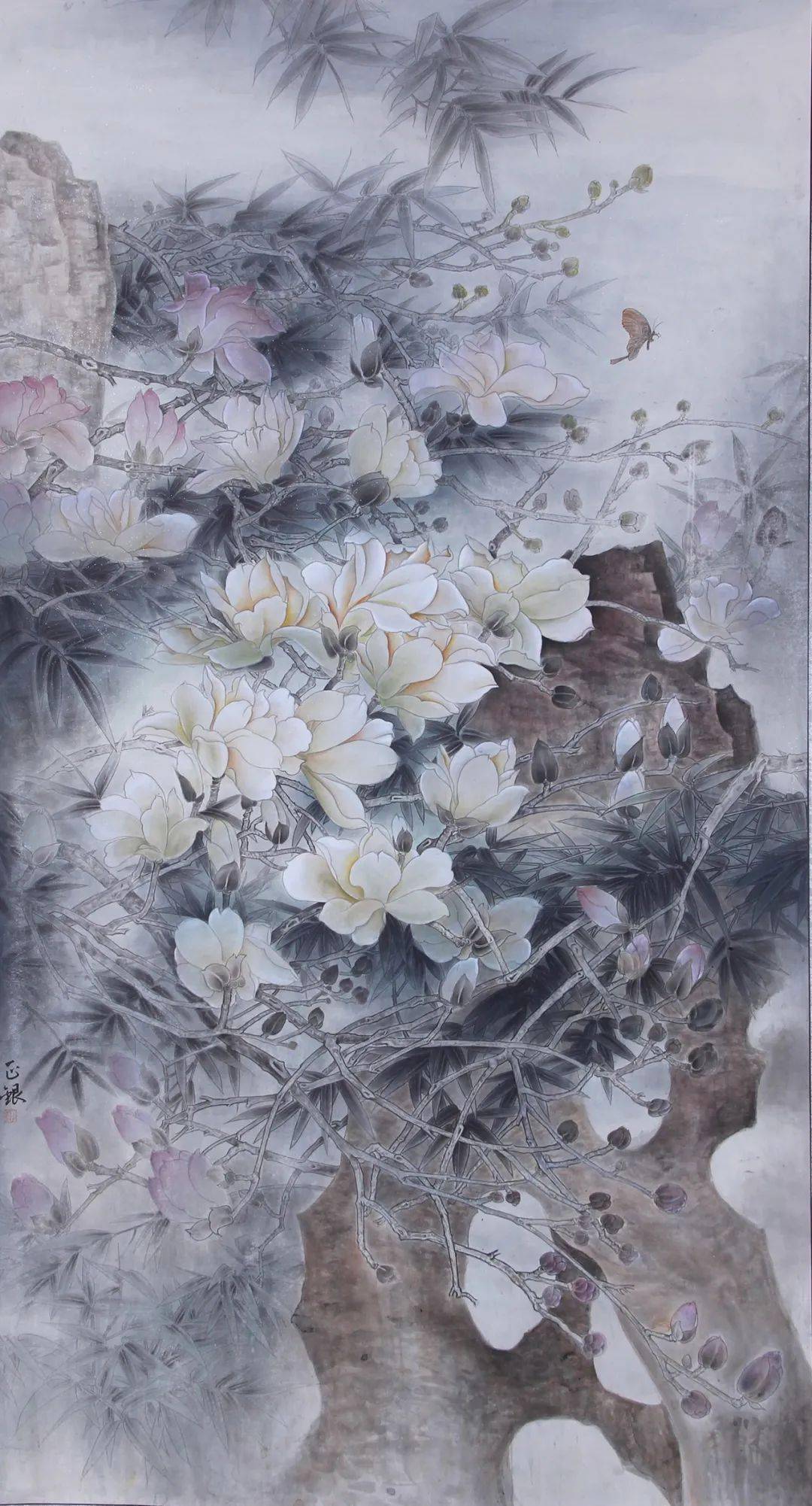 作品展范正银工笔山水与花鸟画赏析