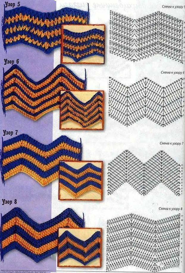 波浪|42款钩针波浪编织花样,钩到手抽筋(附教程)