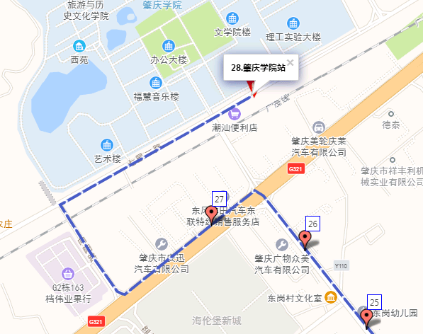 取消10路市高技西门终点站,临时以肇庆学院站(正门东侧站点)为终点站