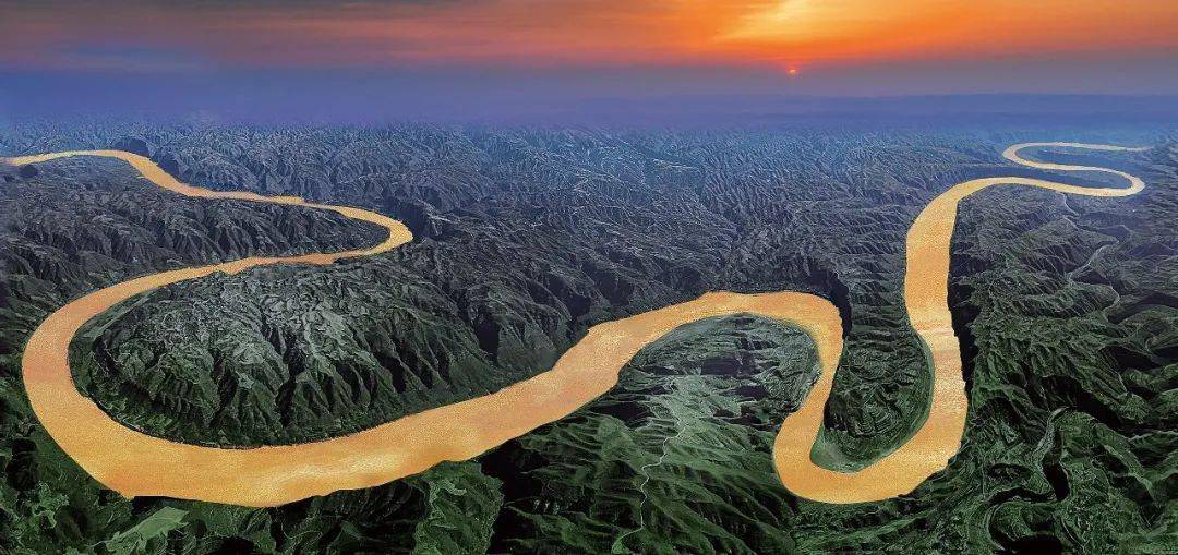 长江的第二大河向东注入渤海成"几"字形流经9个省区全长5464公里黄河