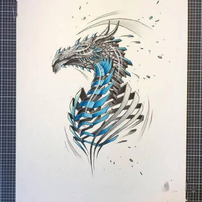 超酷的机械动物插画
