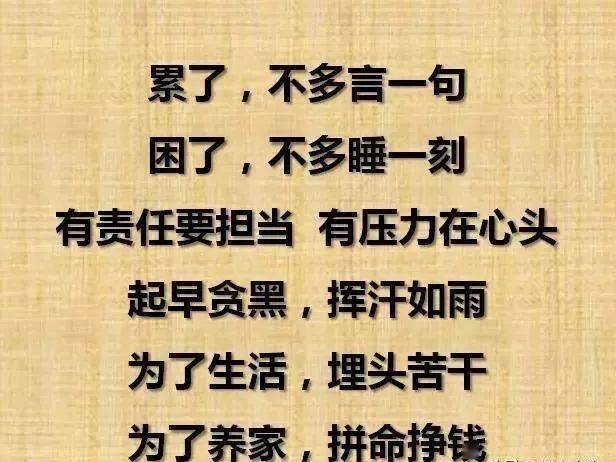 不苦不累,人生无味(太精辟了)