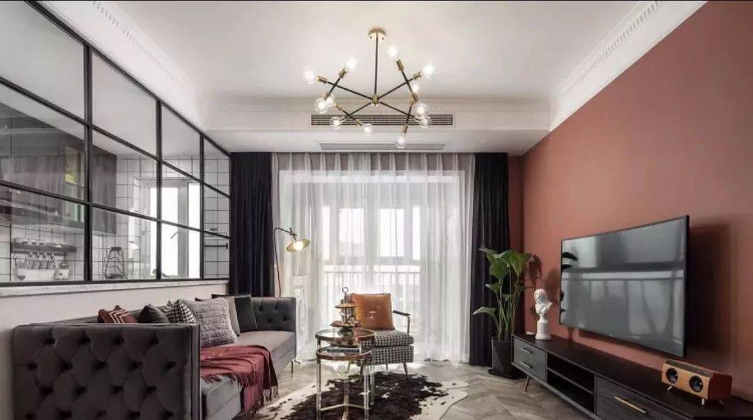 客厅|活画石 | 70平米简约三居室装修效果——我的独居