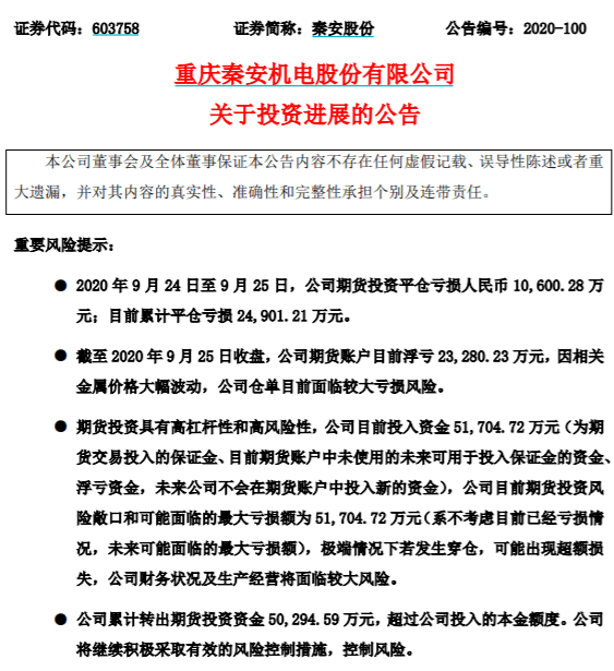 公司|太惨了！“期货大王”已无奈割肉3次，巨亏2.49亿，1.5万股民今夜难眠