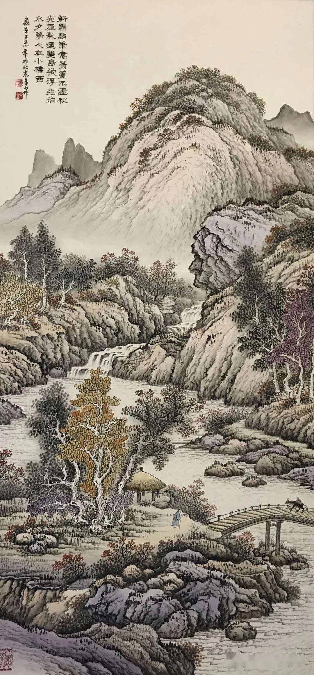 【书画艺术1360期】传统工笔山水画名家——周金山